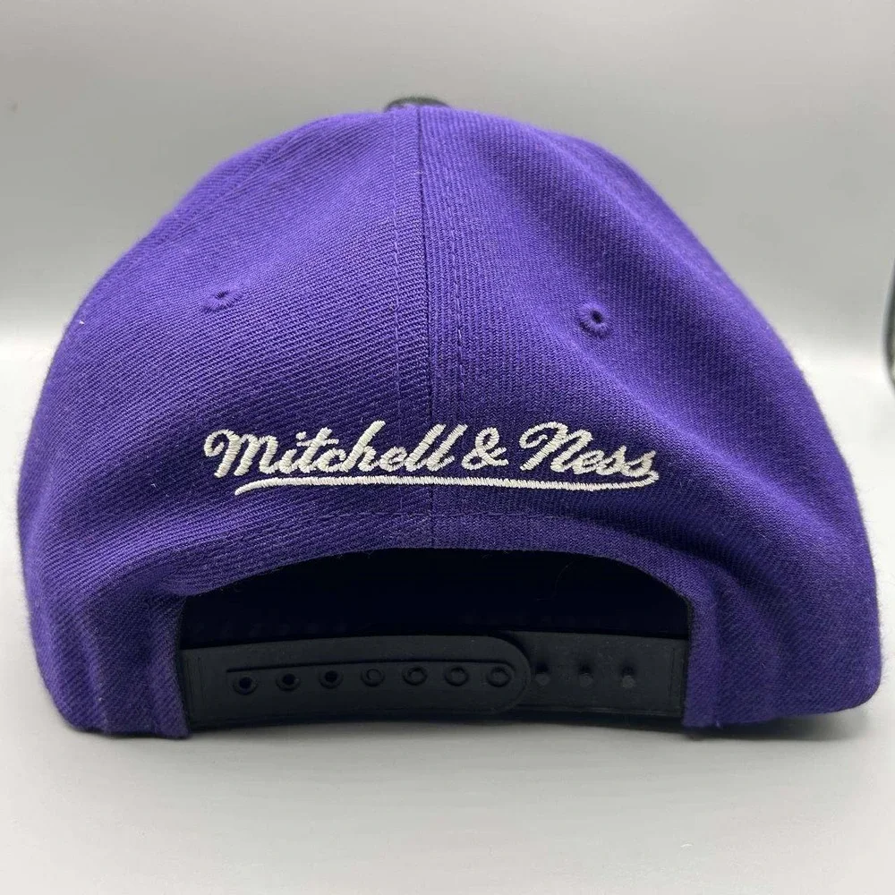 Toronto Raptors Hat Men Big Logo Embroidered Mitchell & Ness Snap‎ Back Cap
